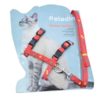 Waago Paladin Cat Body Harness and Lead Adjustable Set, Red