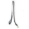 Waago 1 inch Nylon Leash with Brass Hook, Black (140 cm)