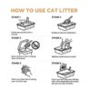 Pet Pattern Cat Litter, 6.5L/5 kg (Coffee)