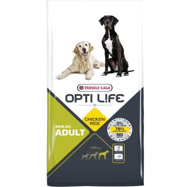 Versele-Laga OptiLife Maxi Adult (>25 kg), Chicken Rice Dry Dog Food, 1 kg
