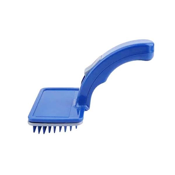 Waago Slicker Shedding Brush for Puppy and Small Dogs and Cats, Blue