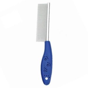 Waago Single Side Grooming Comb For Pets, Blue