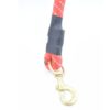 Waago Rope 22mm with Brass Hook for Medium and Large Dog, (140 cm) Red