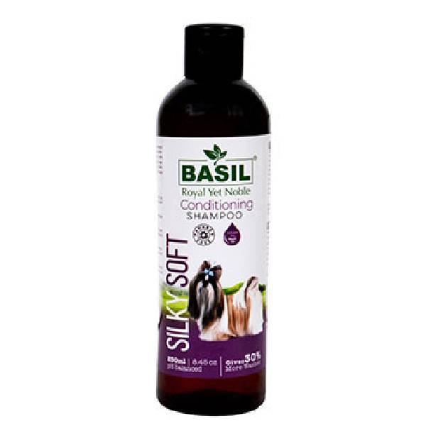 Basil Silky Soft Conditioning Shampoo for Pets, 250ml