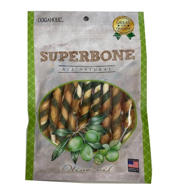 Dogaholic SuperBone Dog Treat- Olive Oil, 7 Bones