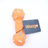 Waago Vinyl Dumble Dog Play Toy for Small Dogs (6.5 inch), Orange