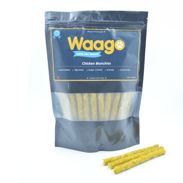 Waago Nutritional Dog Chew Chicken Munchies 500 gm