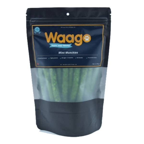 Waago Nutritional Dog Chew Mint Munchies 250 gm