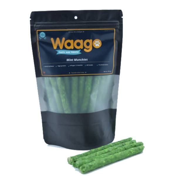 Waago Nutritional Dog Chew Mint Munchies 250 gm