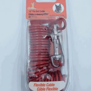 Tie Out Cable for Dogs (under 120 lbs), 12 feet