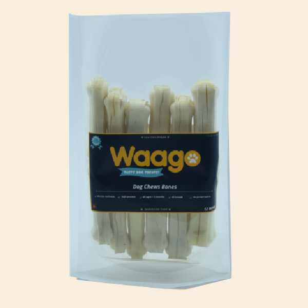 Waago Dog Chew Bones for Puppy and Small Dogs- 12 Bones (3 inch)