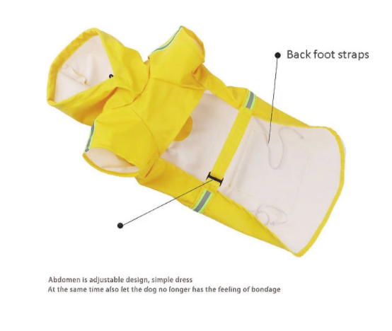 Reflective Dog Raincoat ? 3Xl, (50.5cm x 60cm x 60cm),Orange