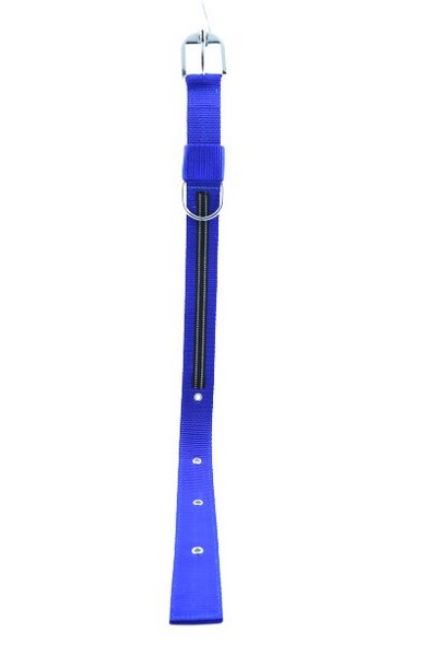 Waago Nylon Collar for Dog (1.25 inch X 64cm) Blue