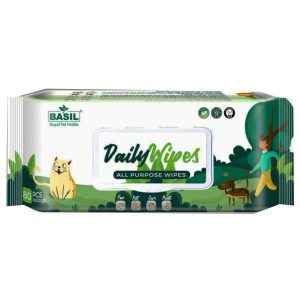 Basil Daily Wipes, All Purpose Wipes, Size- 18?20, 80 pcs