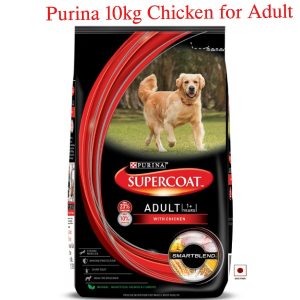 PURINA SUPERCOAT Adult Dry Dog Food, Chicken- 10Kg