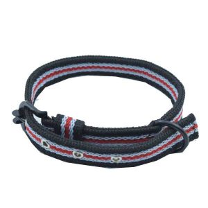 Waago Poly Cotton Collar 1 inch with black fitting, 50 cm length, Mix Color
