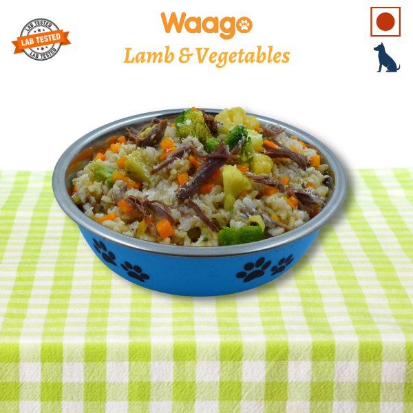Waago Home Made Fresh Food For Dog With Lamb and Grain with Vegetables, 250gm