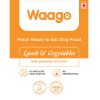 Waago Home Made Fresh Food For Dog With Lamb and Grain with Vegetables, 250gm, Pack of 4