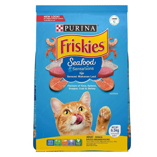 Purina Friskies Adult Cat Food Seafood Sensation, 6.5 Kg