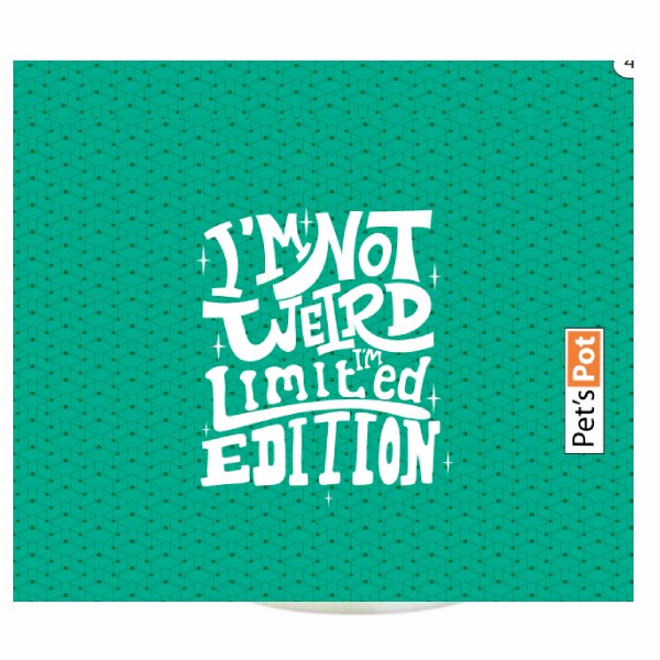 I M Not Weird T-shirt for Dog, Color Green, Size 22