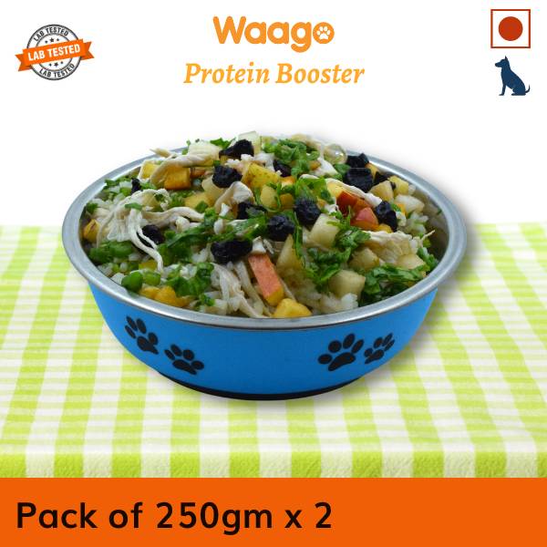 Waago Home Made Fresh Food For Dog with Pumpkin and Coconut Rice (Protein Booster), 250gm, Pack of 2