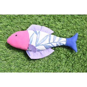 Waago Shark Fish Toy For Dog, Pink
