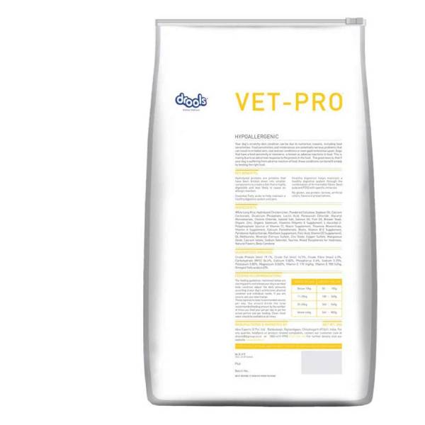 Drools Vet-Pro Hypoallergenic Dry Dog Food Prescribed Diet 12 Kg
