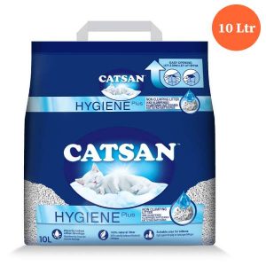 Catsan Hygiene Plus Non Clumping 100% Natural Cat Litter, 10 L (4.84 kg)