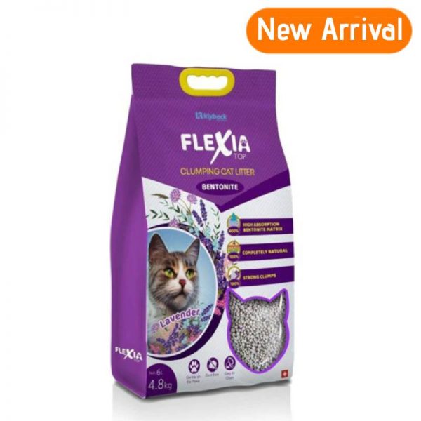 FLEXIA TOP Cat Litter Bentonite, Lavender- 6 Ltr (4.8Kg)