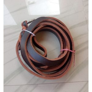 Waago Leather Show Leash Brown Color (Size-12 Ft)