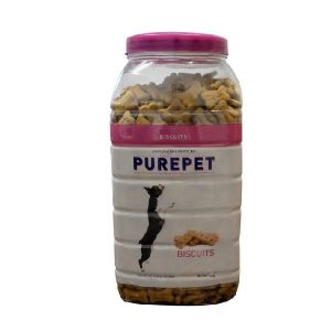 Purepet Mutton Flavour, Real Chicken Biscuit,Dog Treats- Jar, 500Gm
