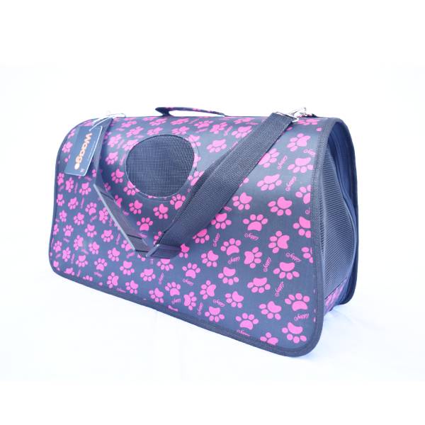 Waago Pet Carrier Pink Print Bag For Pets-Size-Large
