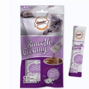 Gnawlers Smooth and Creamy Salmon Flavour Treat For Cats ( 60gm)