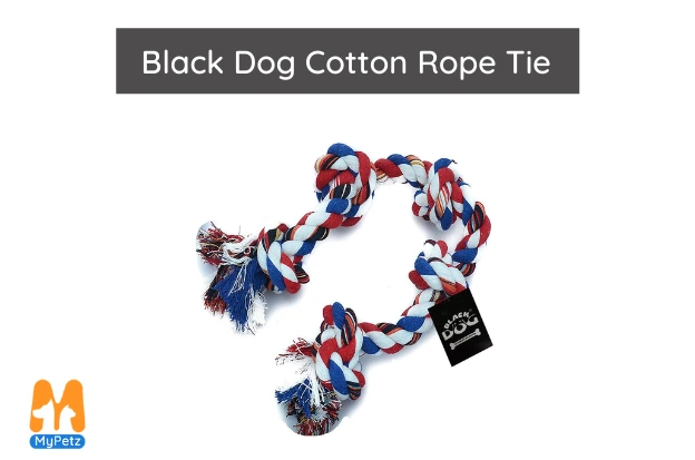 Black Dog Cotton Rope Tie