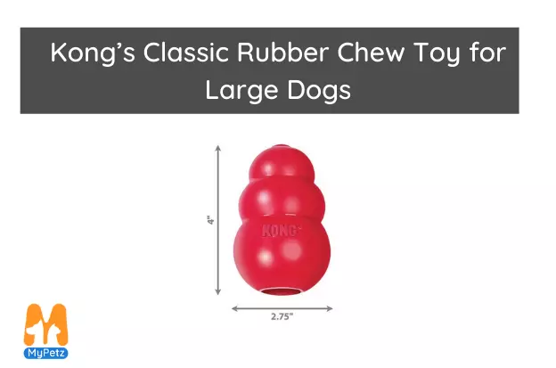 Kong’s Classic Rubber Chew Toy for Large Dogs