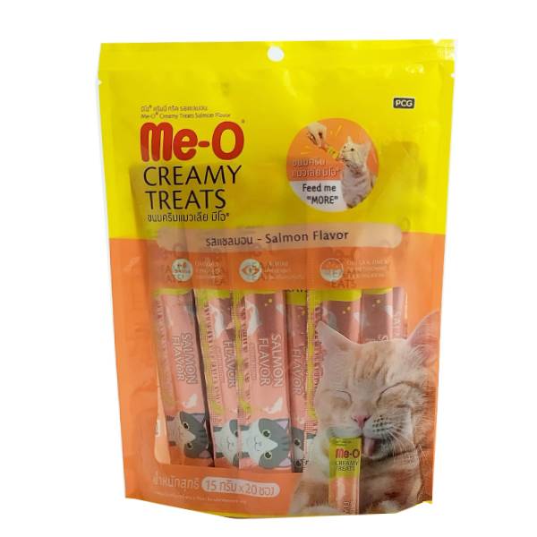 ME-O Creamy Cat Treat Salmon Flavour 15gm (Pack of 20)
