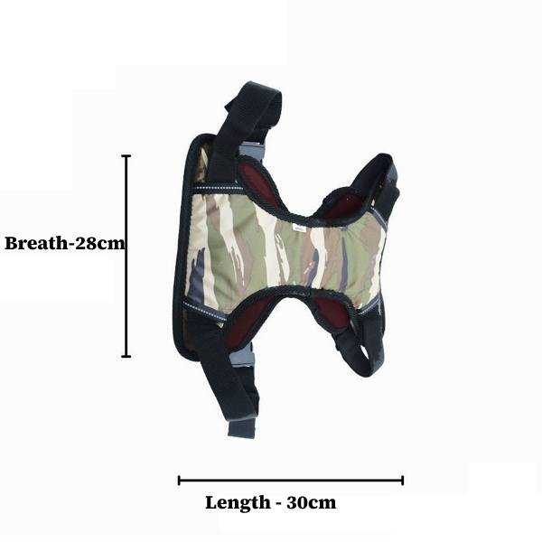 Waago Army Print Body Double Harness Large Size (30cm X 28cm)