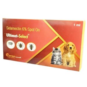 Selamectin Spot On-Ultimat Select For Dogs and Cats , 1ml (60mg), For Dogs Upto 20 kg