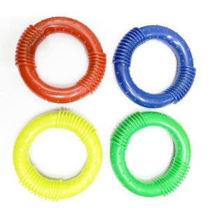 Waago Ring Toy for Small and Medium Dog Multi Color, (5 inch)