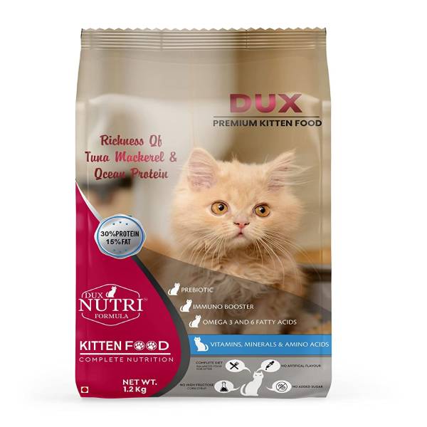Dux Premium Kitten Cat Chicken Food, 1.2 Kg