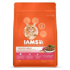 IAMS Proactive Health With Tuna and Salmon Dry Meal For Adult Cat, 1 Kg