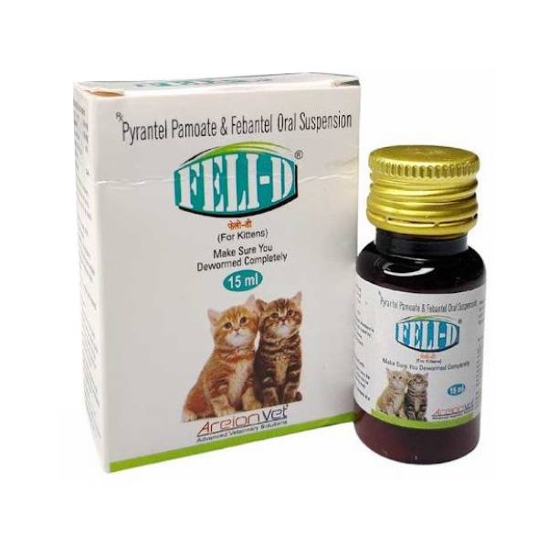 FELI-D Deworm Oral Suspension For Kittens, 15 ml
