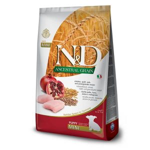 Farmina N&D Ancestral Grain Chicken and Pomegranate Dry Dog Food For Mini Puppy, 2.5 Kg