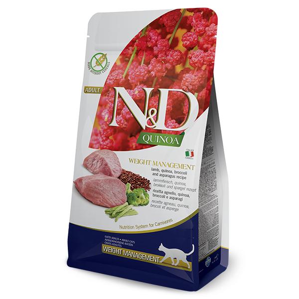 Farmina N&D QUINOA Weight Management Lamb Dry Food For Adult Cat, 1.5 Kg