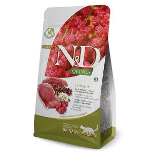 Farmina N&D Grain Free QUINOA URINARY DUCK Cranberry And Chamomille Dry Cat Food, 1.5 Kg