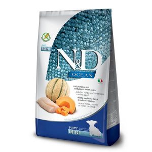 Farmina N&D Grain Free COD, Pumpkin And CANTALOUPE MELON Dry Food For Puppy Mini, 2.5 Kg