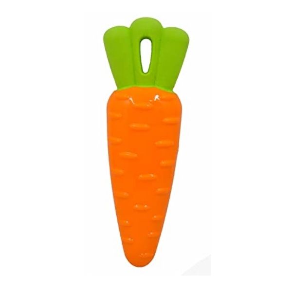 Fofos  Carrot Veggie Bites Squeaky Toy for Dog Small