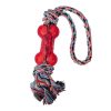 Waago Rope Toy With Rubber Bone For Dogs