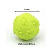 Waago Rubber Paw Print Squeaky Sound Ball, Small