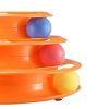 Pet Paw Circular Turntable 3 Level Fun Toy For Cats